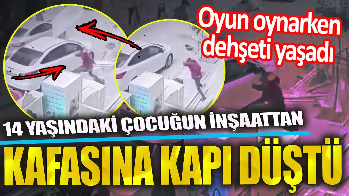 Mardin’de 14 yaşındaki çocuğun kafasına inşaattan kapı düştü!