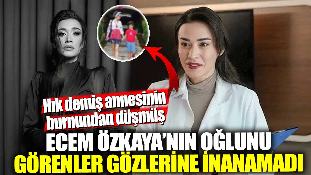 Bahar dizisinin 'Rengin'i Ecem Özkaya’nın oğlunu görenler gözlerine inanamadı! Hık demiş annesinin burnundan düşmüş