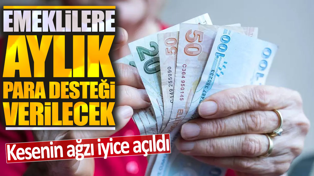 Emeklilere aylık para desteği verilecek: Kesenin ağzı iyice açıldı