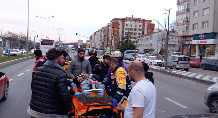 Çorlu’da trafik kazası: 2 yaralı