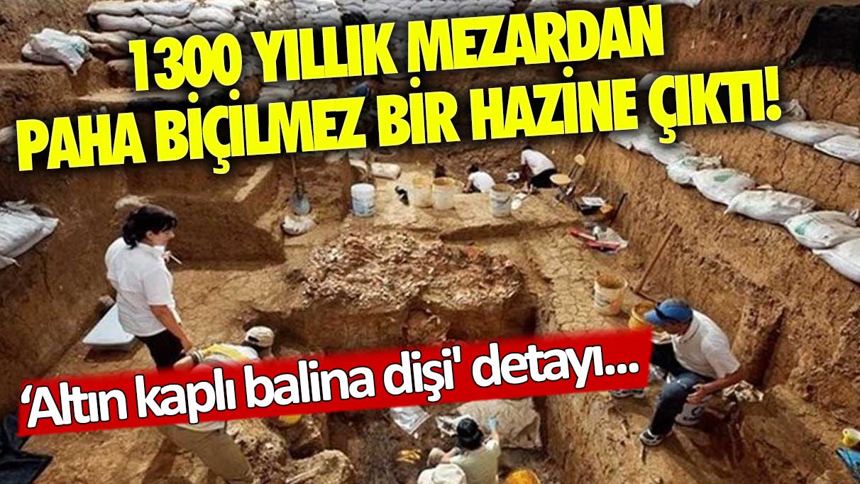 1300 yıllık mezardan paha biçilmez bir hazine çıktı!