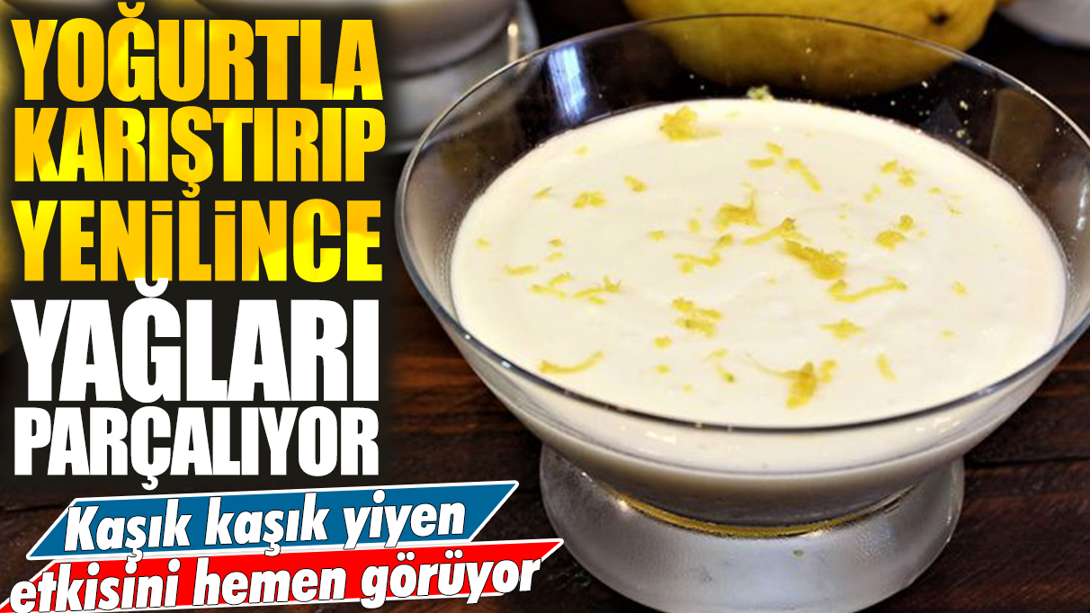 Yoğurtla karıştırıp yenilince yağları parçalıyor: Kaşık kaşık yiyen etkisini hemen görüyor