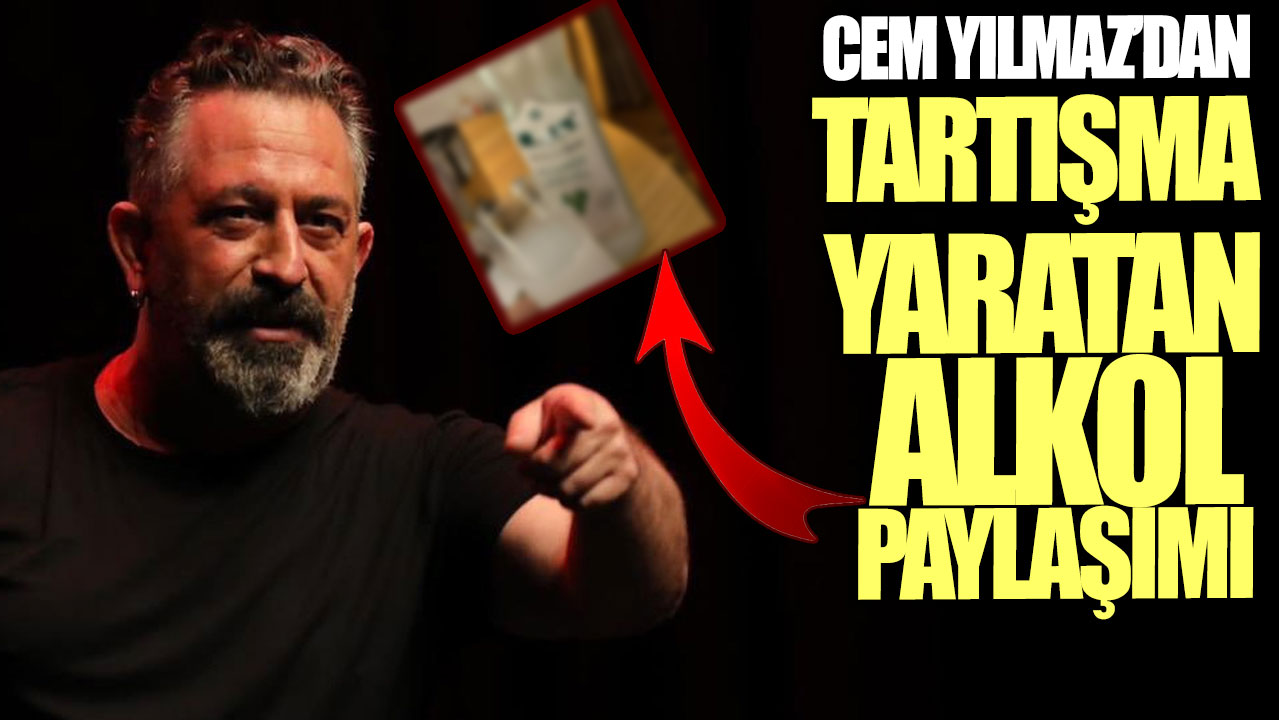 Cem Yılmaz’dan tartışma yaratan alkol paylaşımı!