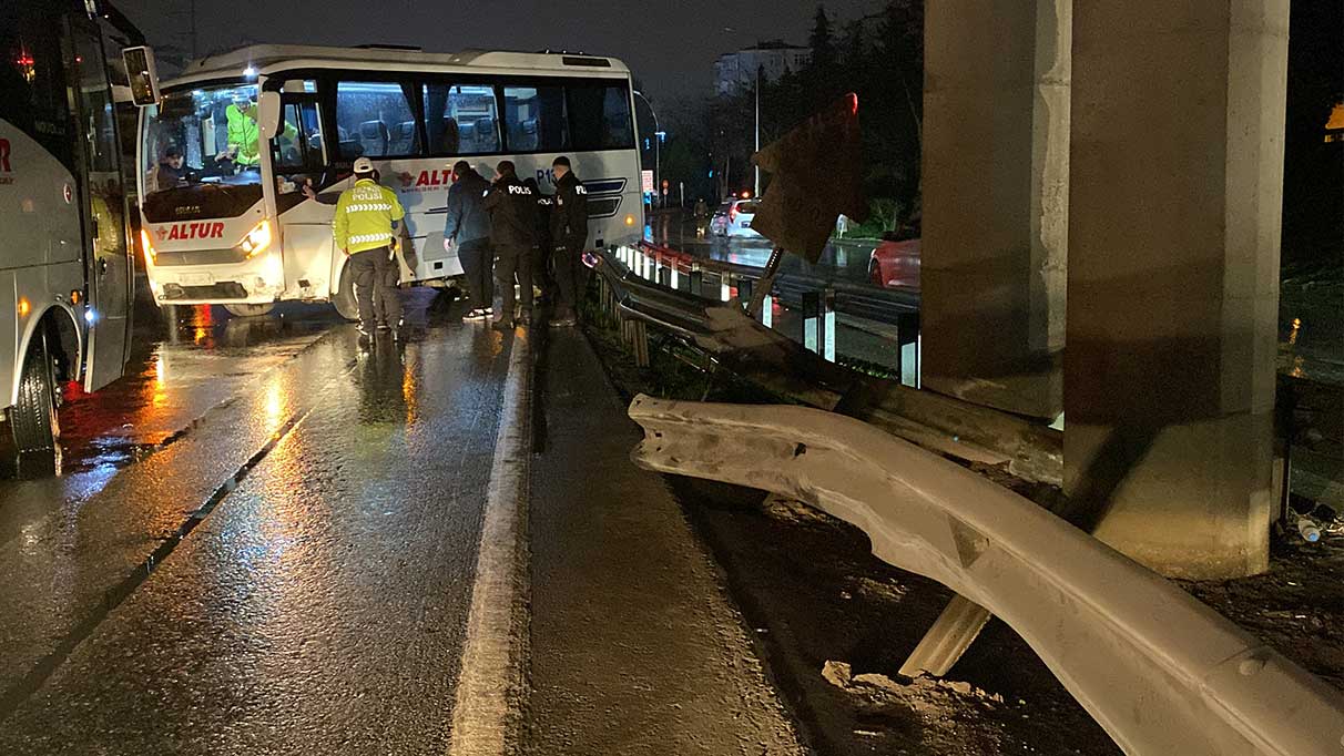 Yağmurda kayganlaşan yolda kaza: 1 yaralı