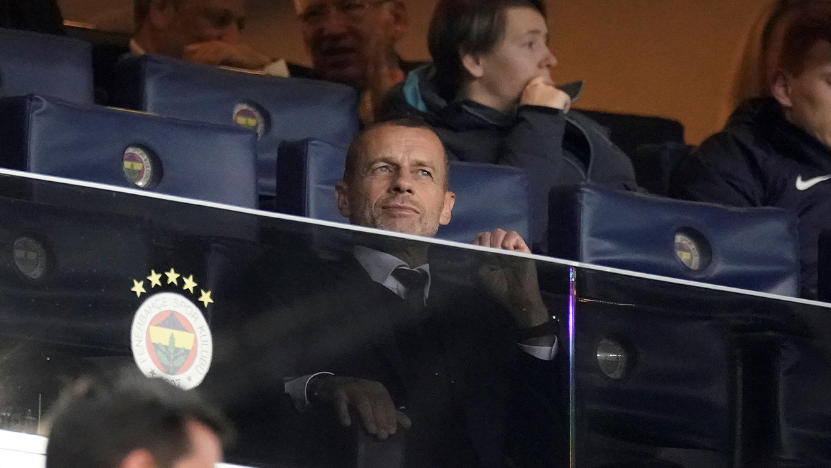 UEFA Başkanı Ceferin Fenerbahçe - Union SG maçını tribünden takip etti