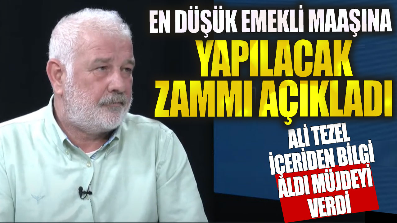 SGK uzmanı Ali Tezel en düşük emekli maaşına yapılacak zam oranını açıkladı