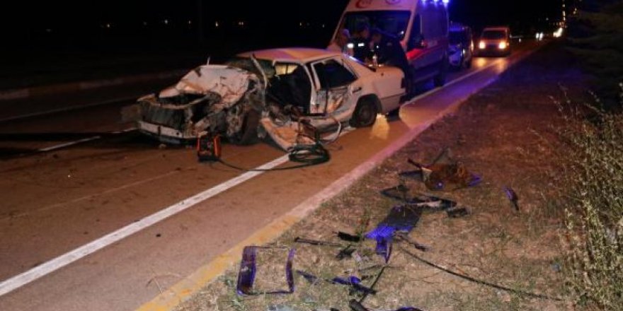 Otomobil ata çarptı: 1 ölü, 2 yaralı