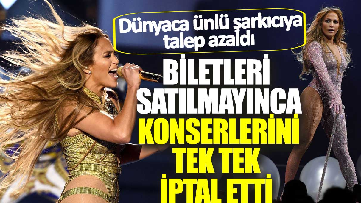 Biletleri satılmayınca konserlerini tek tek iptal etti! Dünyaca ünlü şarkıcı Jennifer Lopez'e talep azaldı