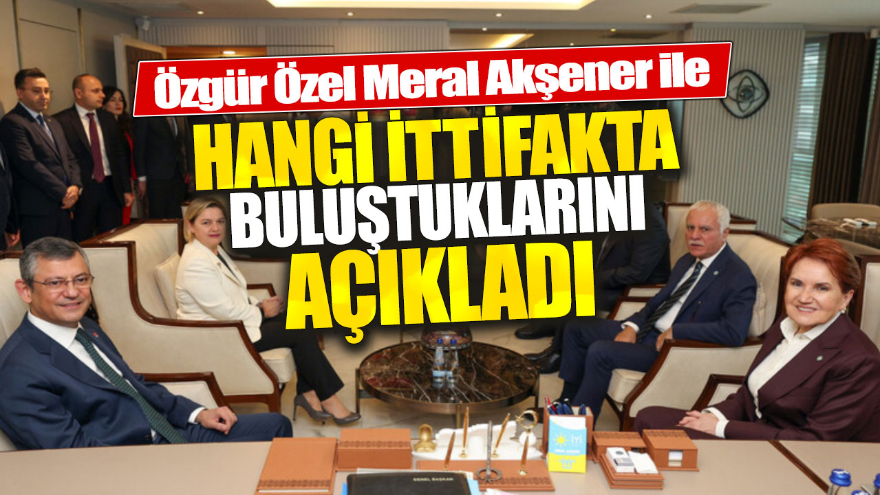 Özgür Özel Meral Akşener ile hangi ittifakta buluştuklarını açıkladı