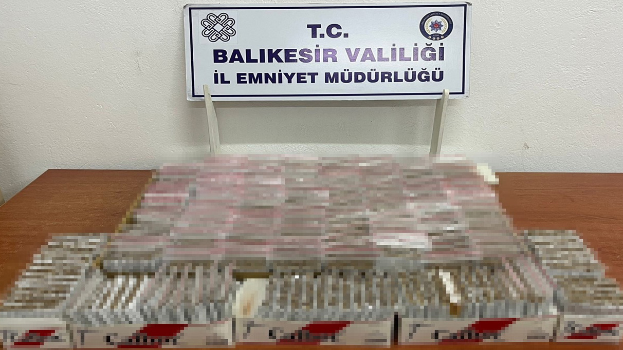 Balıkesir'de binlerce makaron ele geçirildi