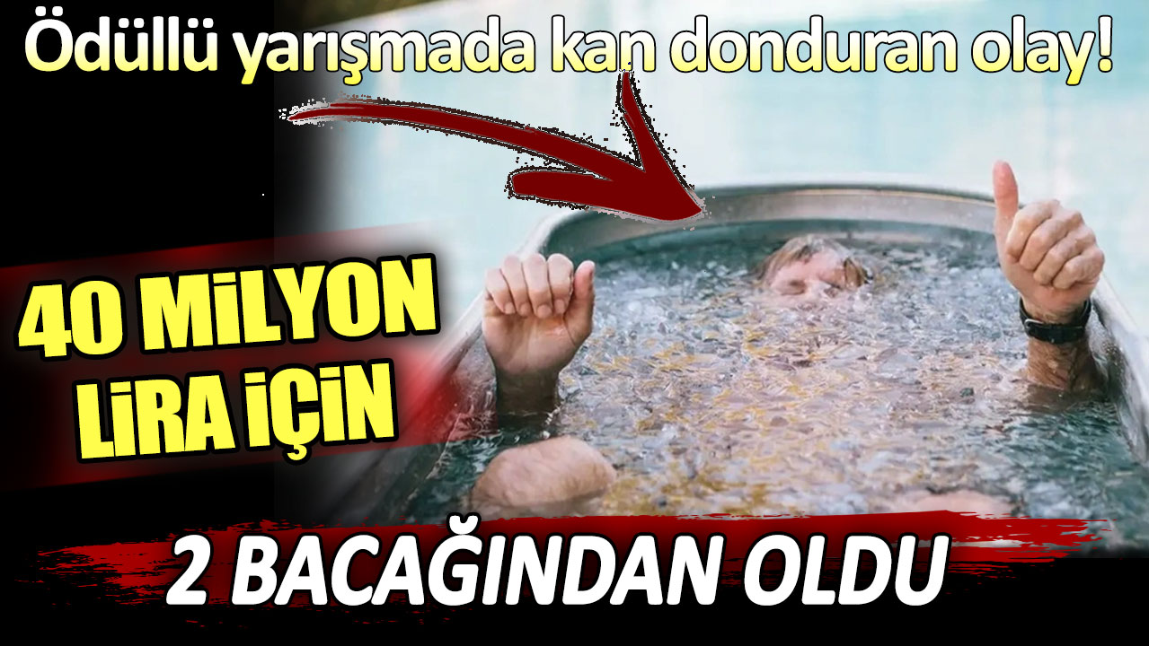 40 milyon lira için 2 bacağından oldu: Ödüllü yarışmada kan donduran olay!