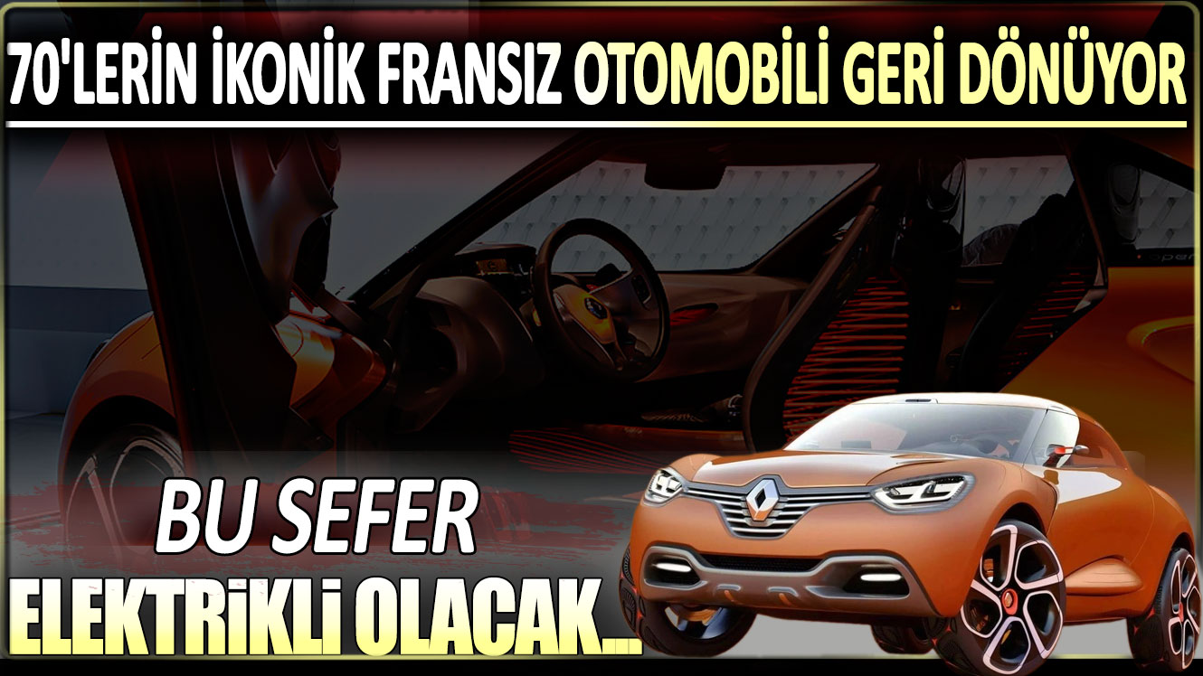 70'lerin ikonik Fransız otomobili Renault Toros geri dönüyor... Bu sefer elektrikli olacak...