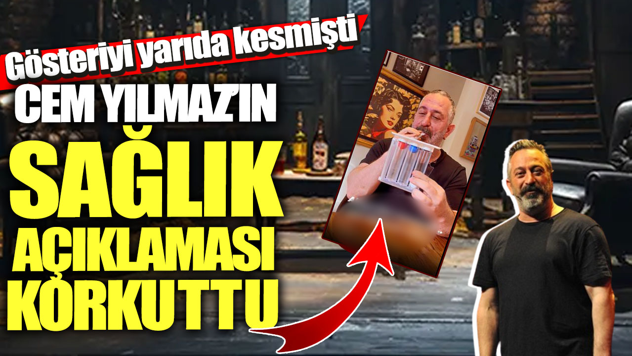 Gösteriyi yarıda kesmişti! Cem Yılmaz’ın sağlık açıklaması korkuttu