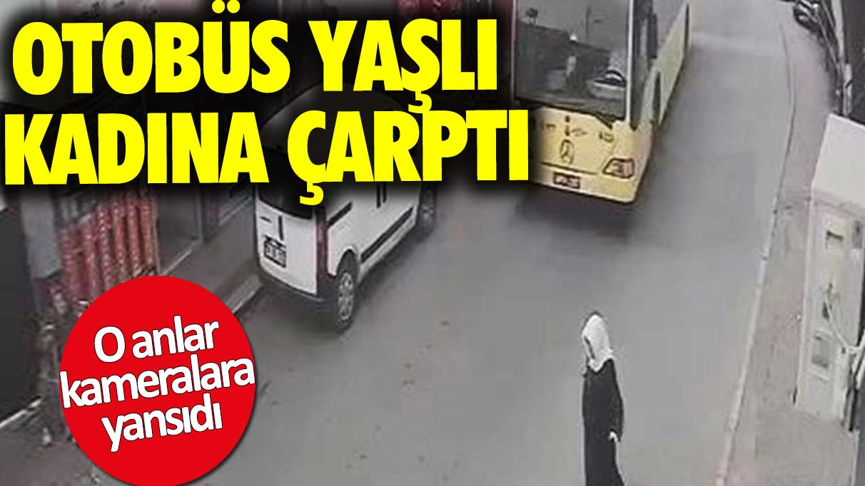 Beykoz'da İETT otobüsü yayaya çarptı!  O anlar kamerada