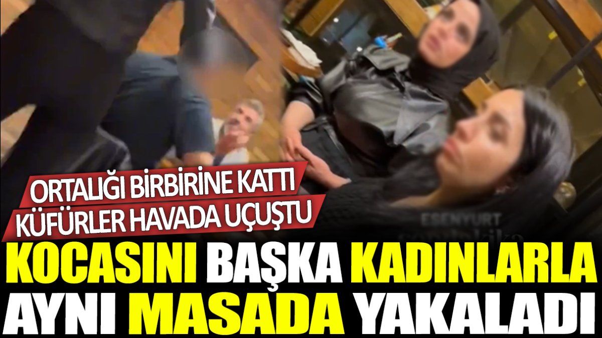 Kocasını kafede başka bir kadınla otururken yakalayınca ortalığı birbirine kattı: Küfürler havada uçuştu