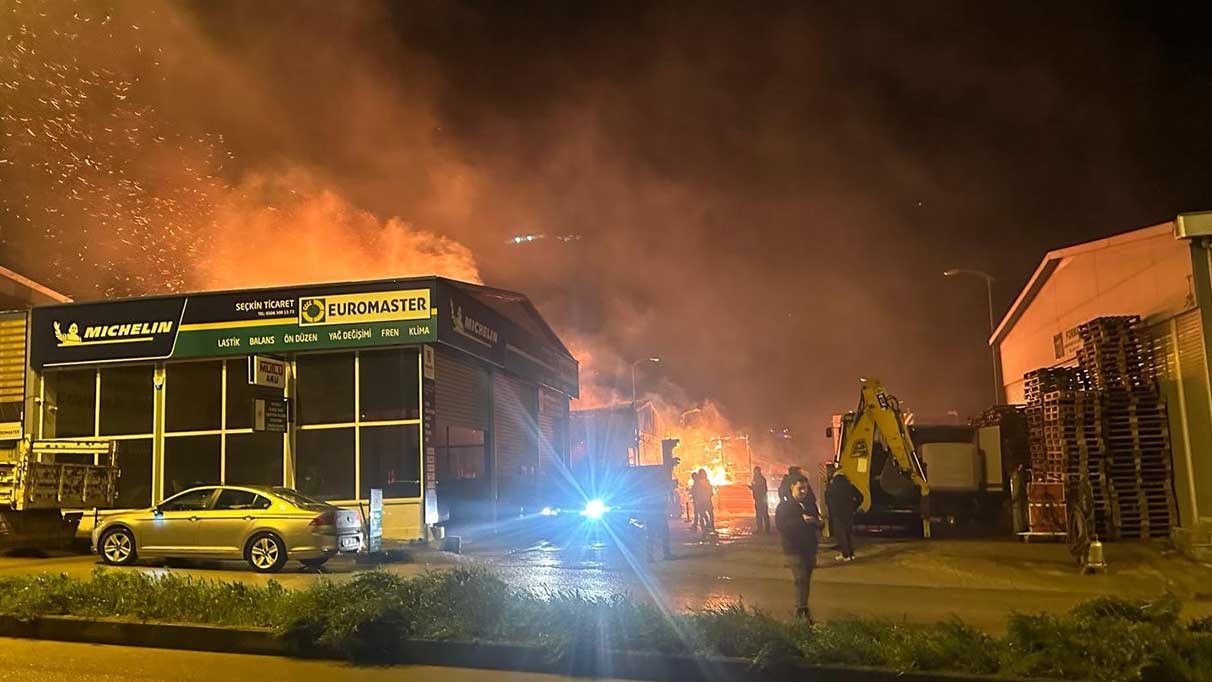 Sinop’ta bungalov ev atölyesinde yangın