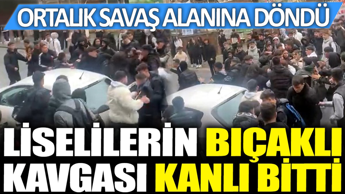 Avcılar'da liselilerin bıçaklı kavgası kanlı bitti!