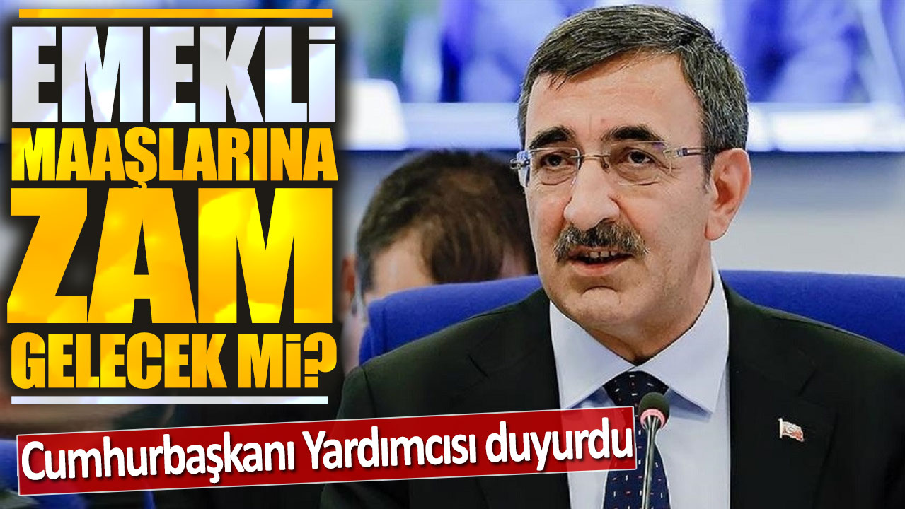 Emekli maaşlarına zam gelecek mi? Cumhurbaşkanı Yardımcısı duyurdu!