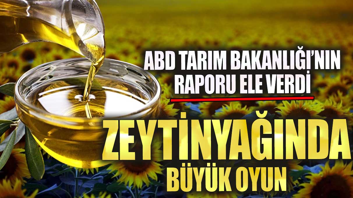 Zeytinyağında büyük oyun ABD Tarım Bakanlığı’nın raporu ele verdi