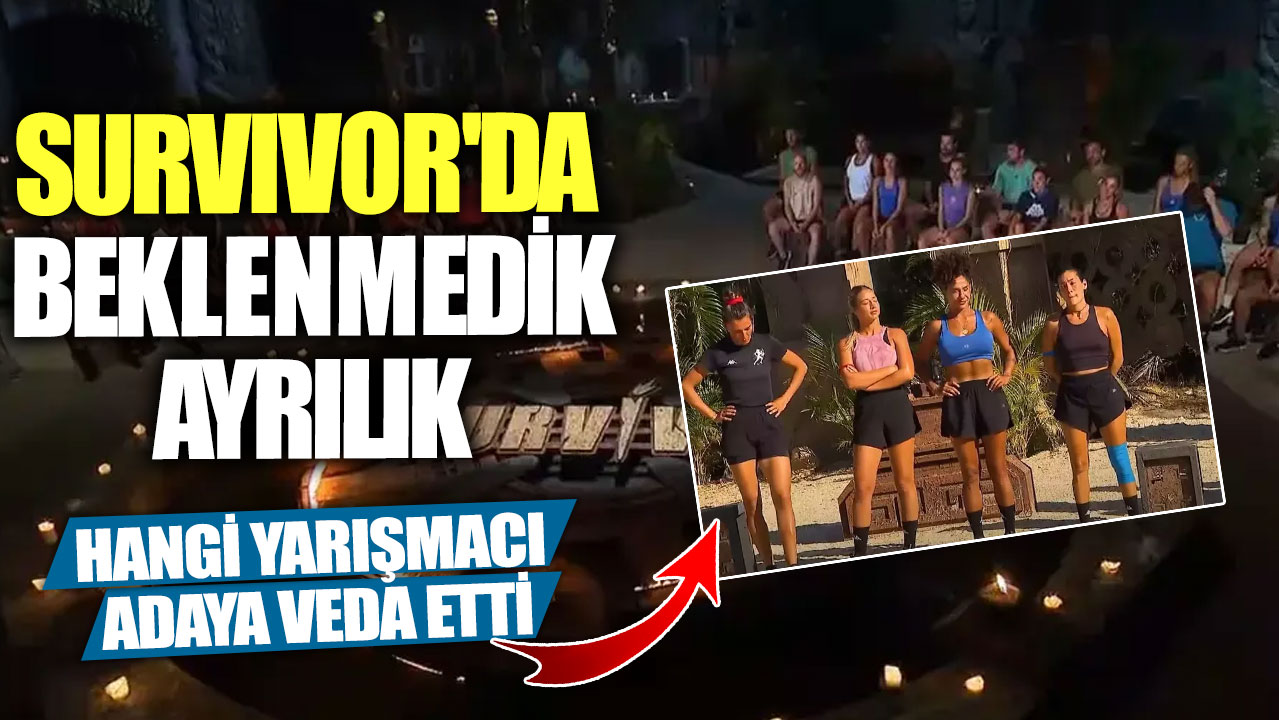 Survivor'da beklenmedik ayrılık! Hangi yarışmacı adaya veda etti