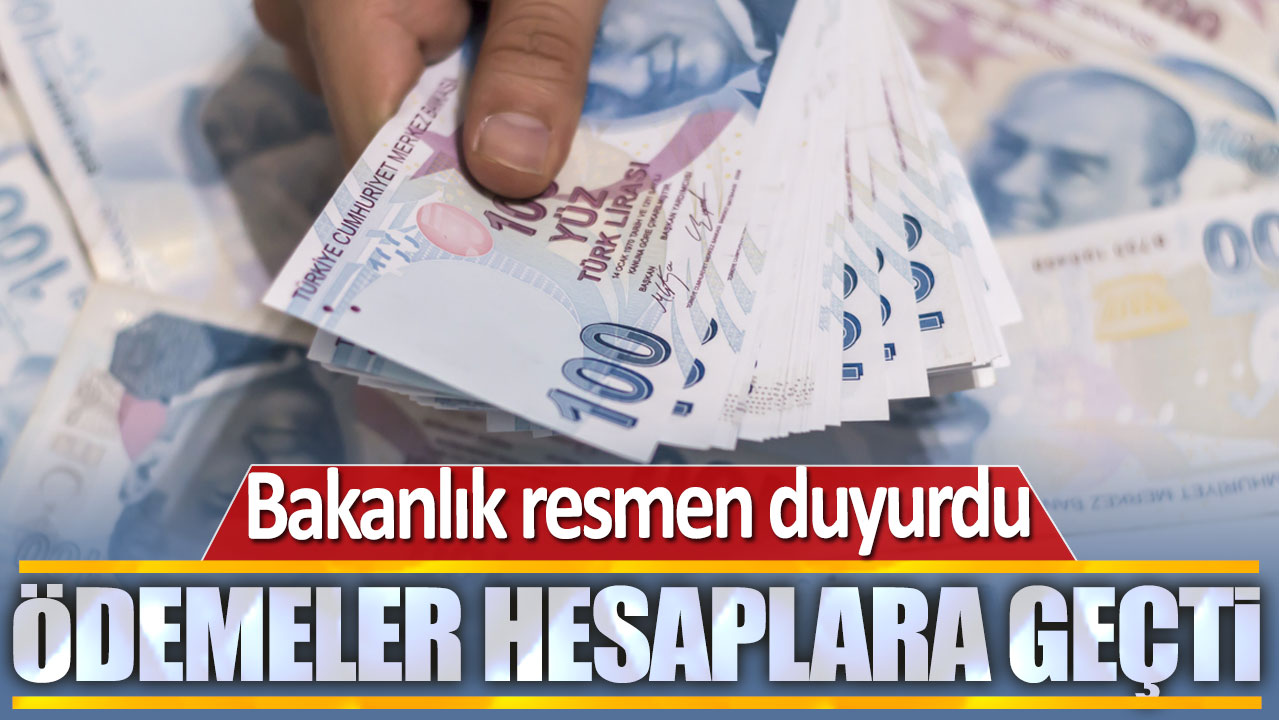 Bakanlık resmen duyurdu: Ödemeler hesaplara yatırıldı