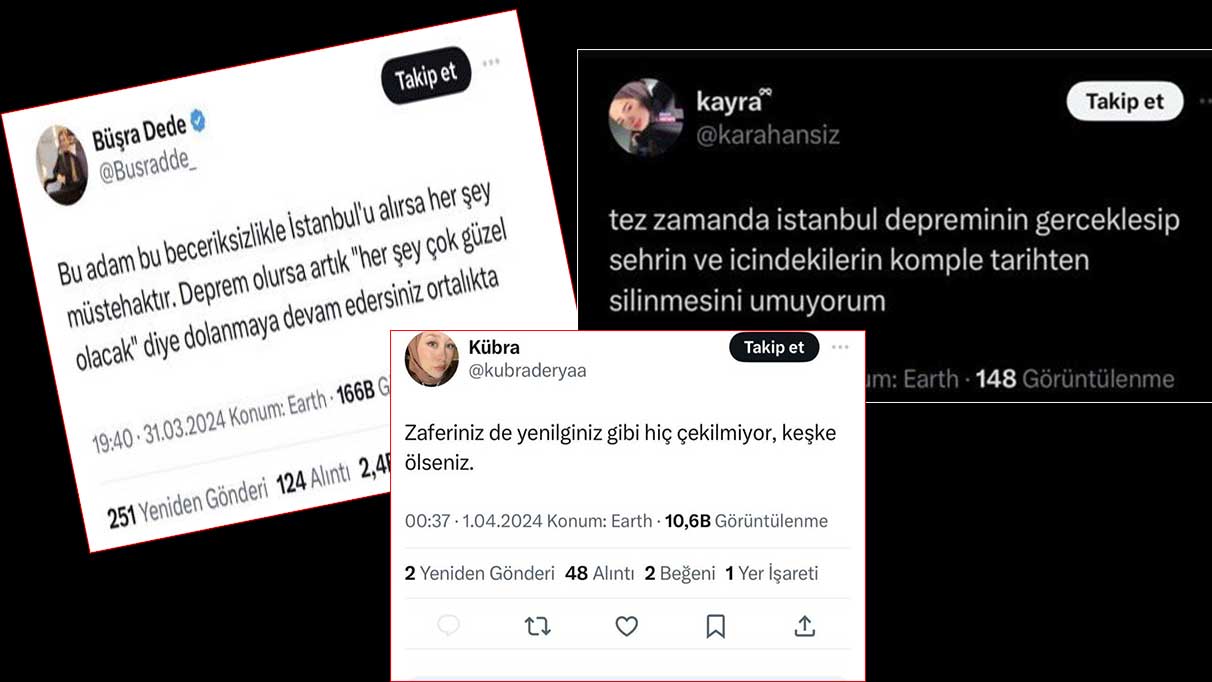 Sosyal medyada tepki çeken seçim paylaşımları: İstanbul depremini dalga konusu yaptılar