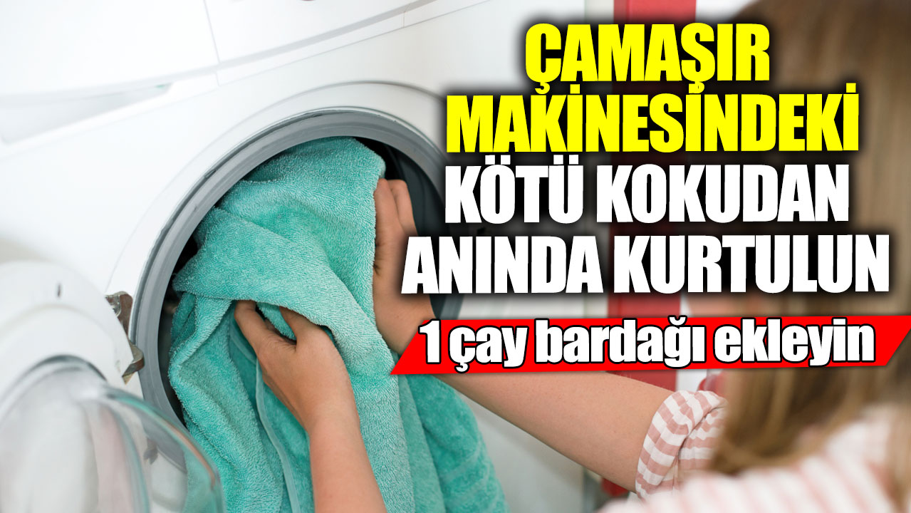 Çamaşır makinesindeki kötü kokudan anında kurtulun! 1 çay bardağı ekleyin