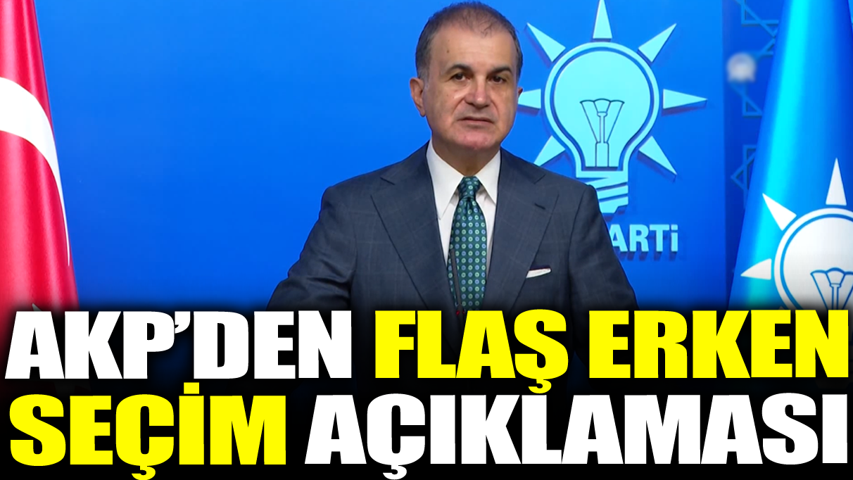 Seçim sonrası ilk AKP MYK toplantısı! Ömer Çelik'ten erken seçim tartışmalarına yanıt