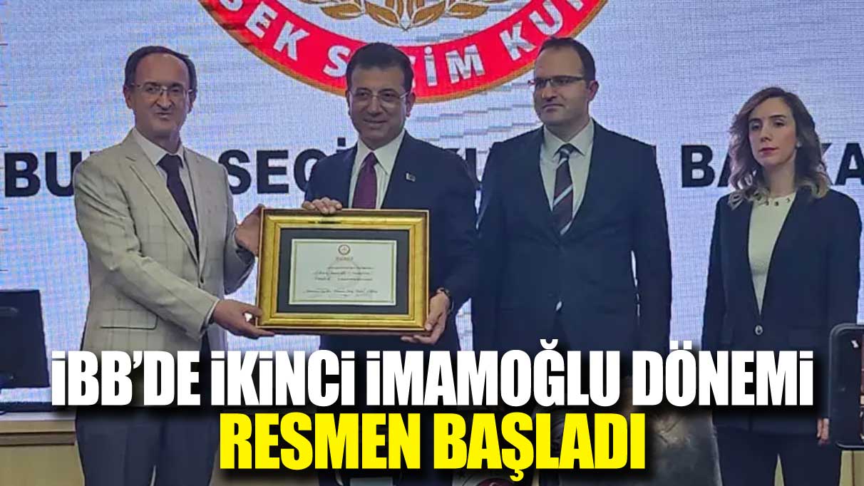 Son dakika... İBB'de ikinci İmamoğlu dönemi resmen başladı