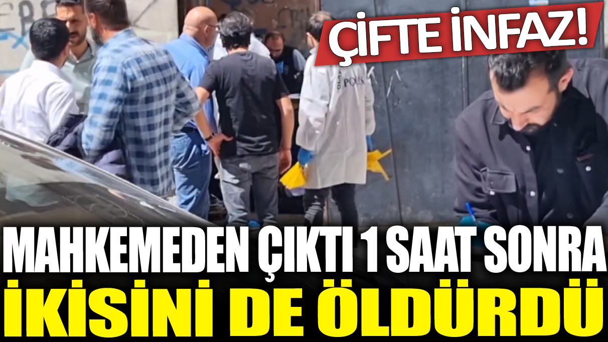 Diyarbakır’da çifte infaz! Mahkemeden çıkıp takip etti ikisini de öldürdü…