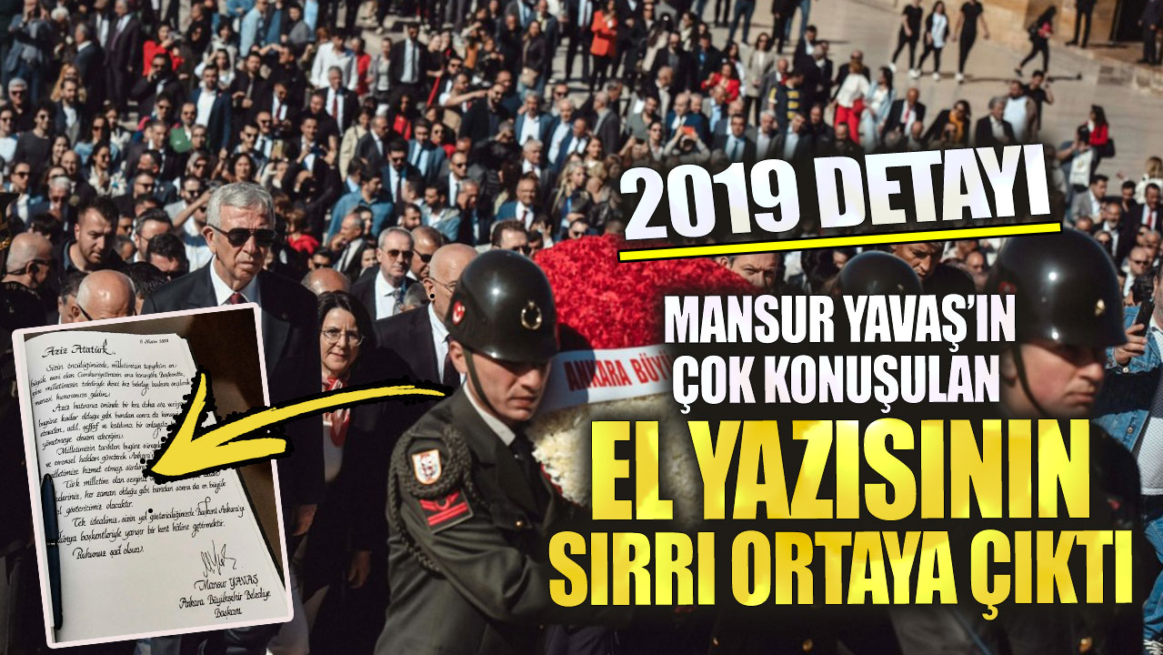 Mansur Yavaş’ın çok konuşulan el yazısının sırrı ortaya çıktı! 2019 detayı