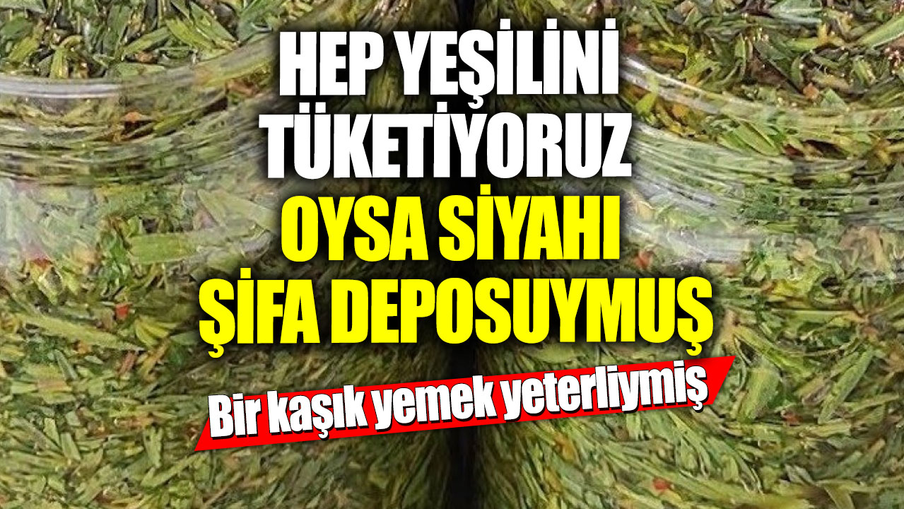 Hep yeşilini tüketiyoruz oysa siyahı şifa deposuymuş! Bir kaşık yemek yeterliymiş