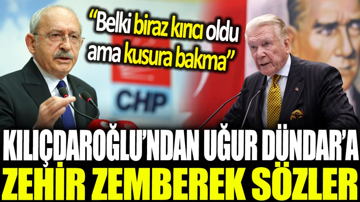 Kemal Kılıçdaroğlu'ndan Uğur Dündar'a zehir zemberek sözler: Belki biraz kırıcı oldu ama kusura bakma