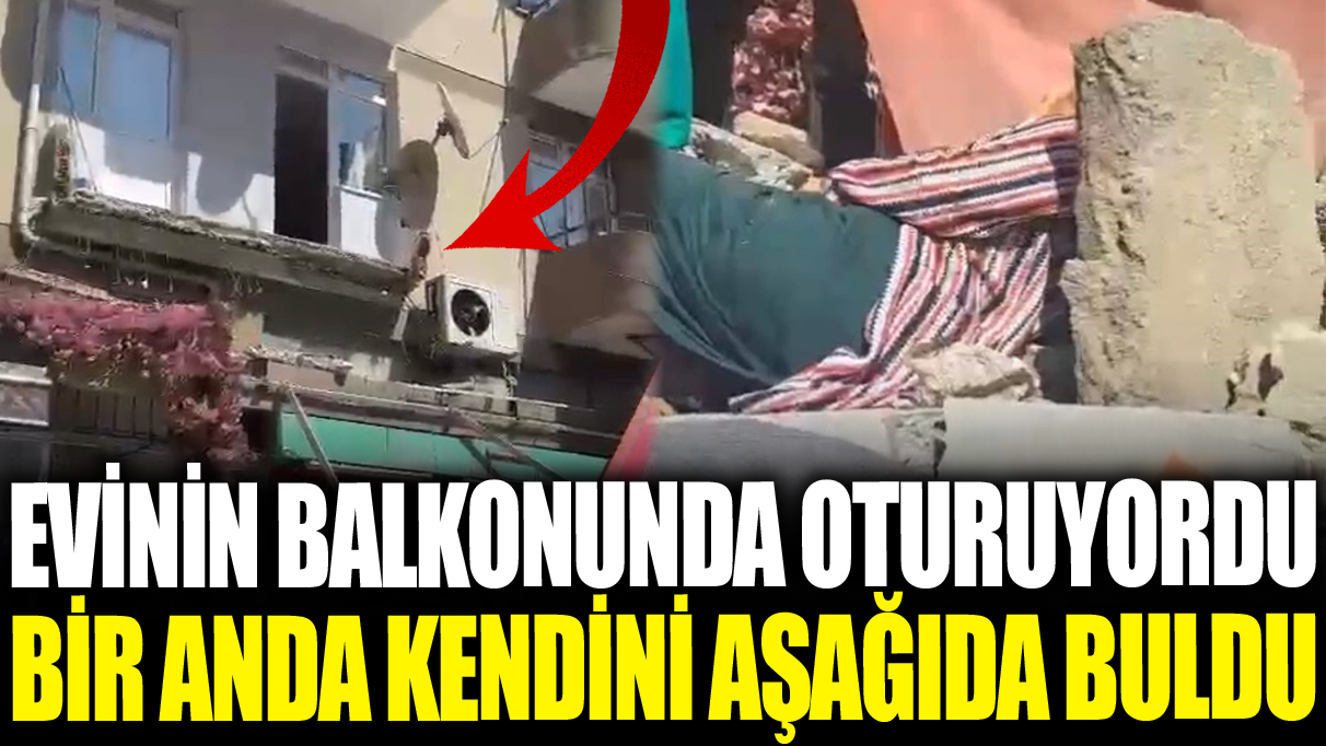 Kartal’da panik anları! Balkon çöktü: 1 yaralı