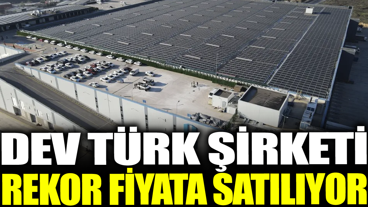 Dev Türk şirketi rekor fiyata satılıyor