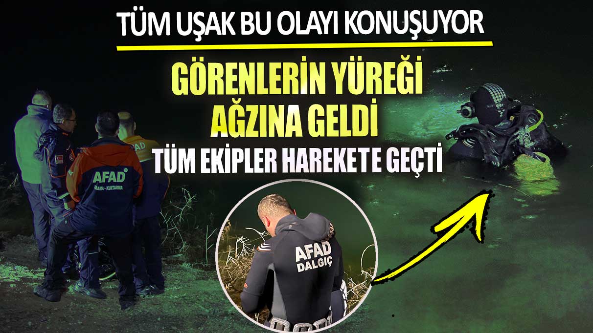 Tüm Uşak bu olayı konuşuyor! Görenlerin yüreği ağzına geldi tüm ekipler harekete geçti