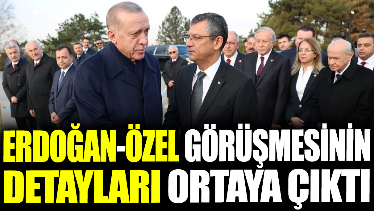 Erdoğan Özel görüşmesinin detayları ortaya çıktı