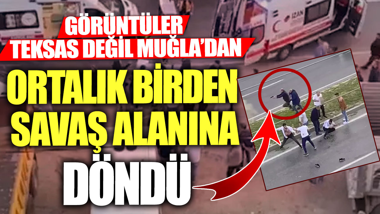 Görüntüler Teksas değil Muğla’dan! Ortalık birden savaş alanına döndü