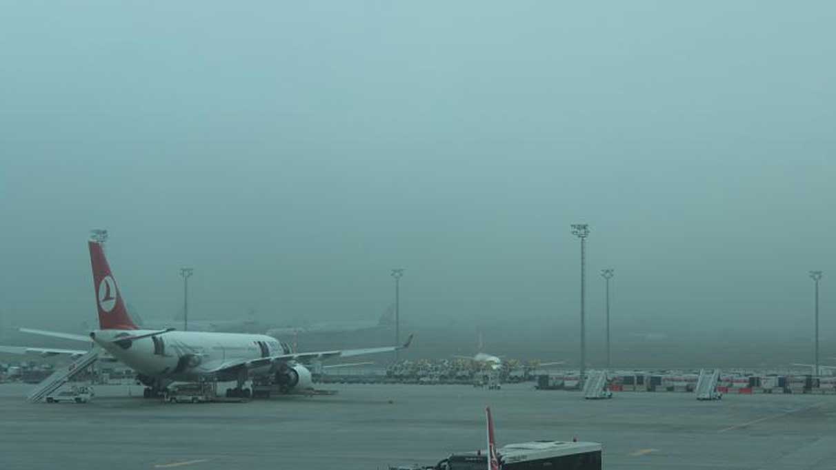 Ordu'da hava ulaşımına sis engeli!