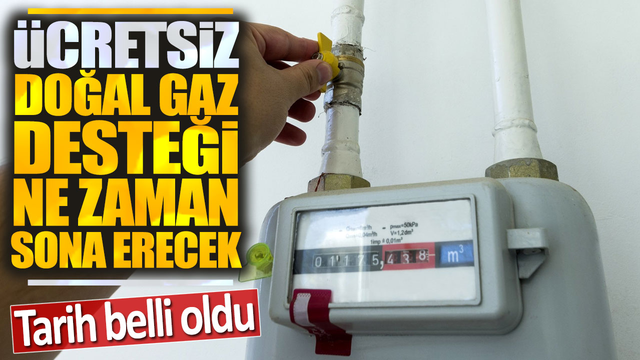 Ücretsiz doğal gaz desteği ne zaman sona erecek? Tarih belli oldu