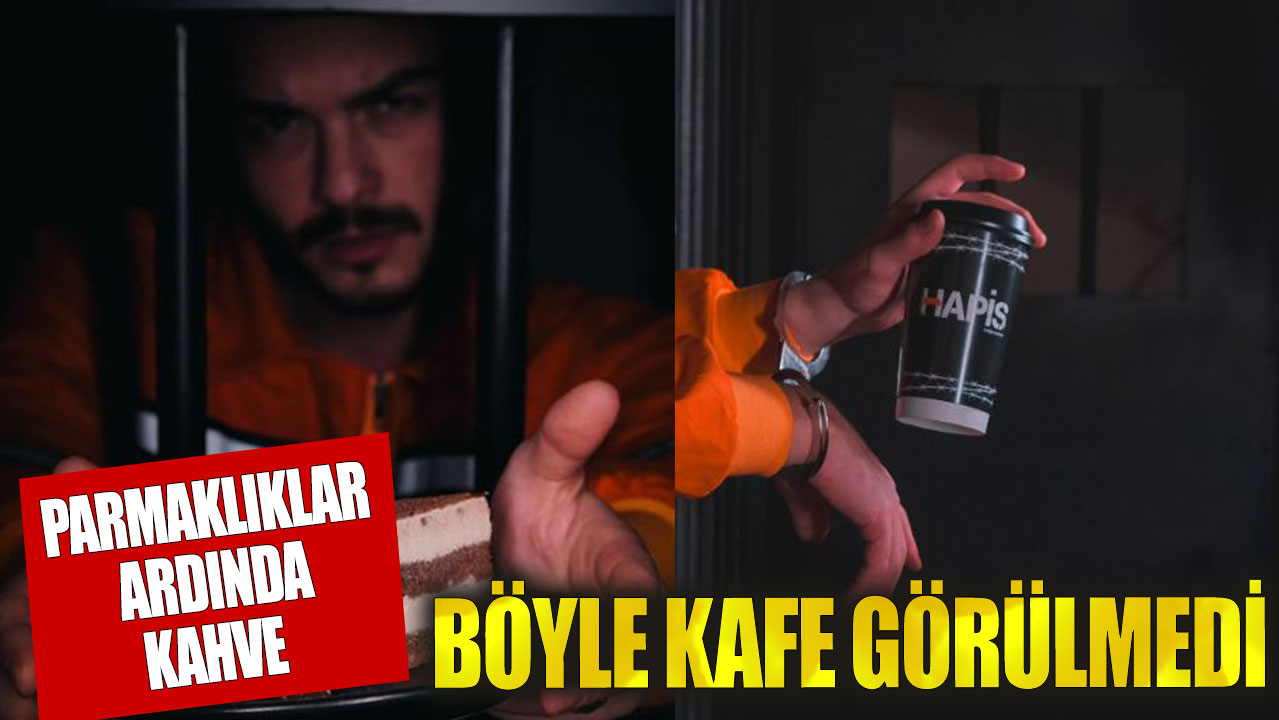 Bu kafede servisi 'gardiyanlar' yapıyor!