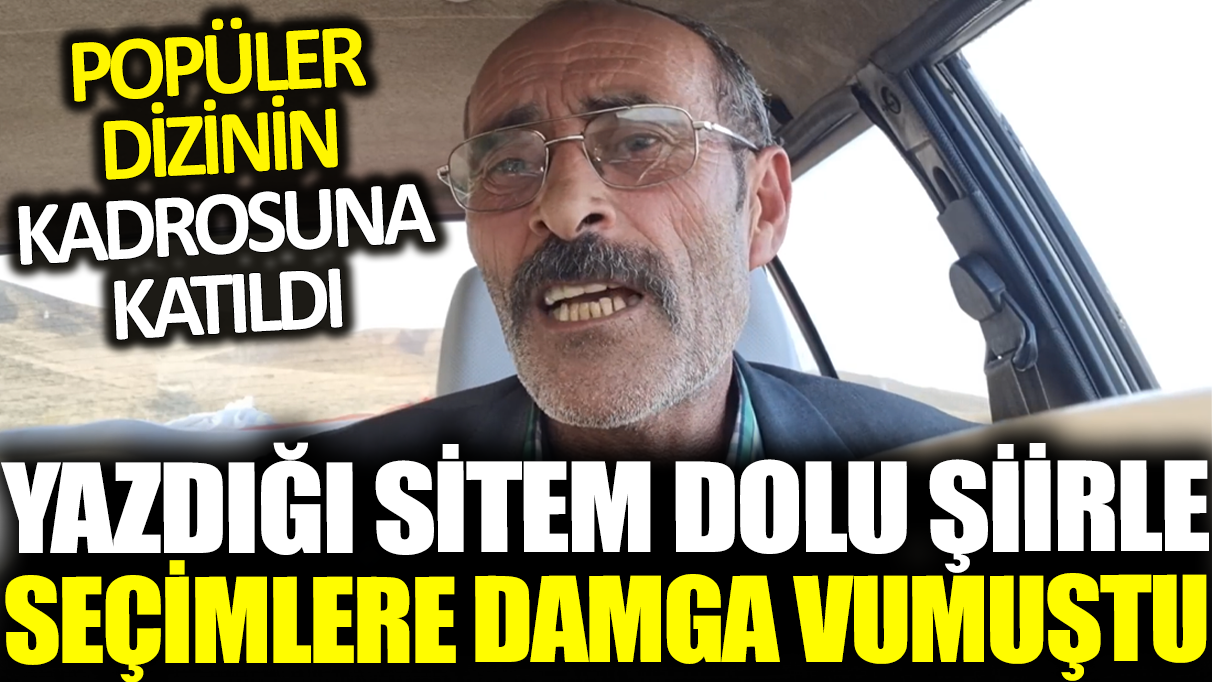 Aydın Battal yazdığı sitem dolu şiirle yerel seçimlere damga vurmuştu! Popüler dizinin kadrosuna katıldı