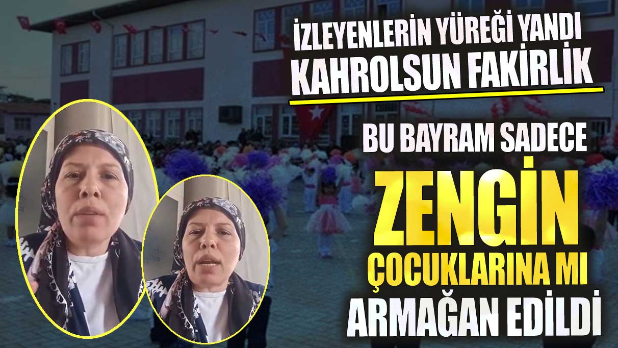 İzleyenlerin yüreği yandı kahrolsun fakirlik! Bu bayram sadece zengin çocuklarına mı armağan edildi?