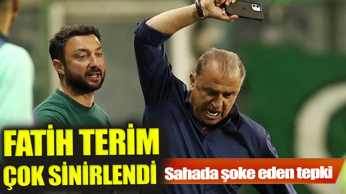 Fatih Terim’den şoke eden tepki! Elindeki telefonu fırlattı