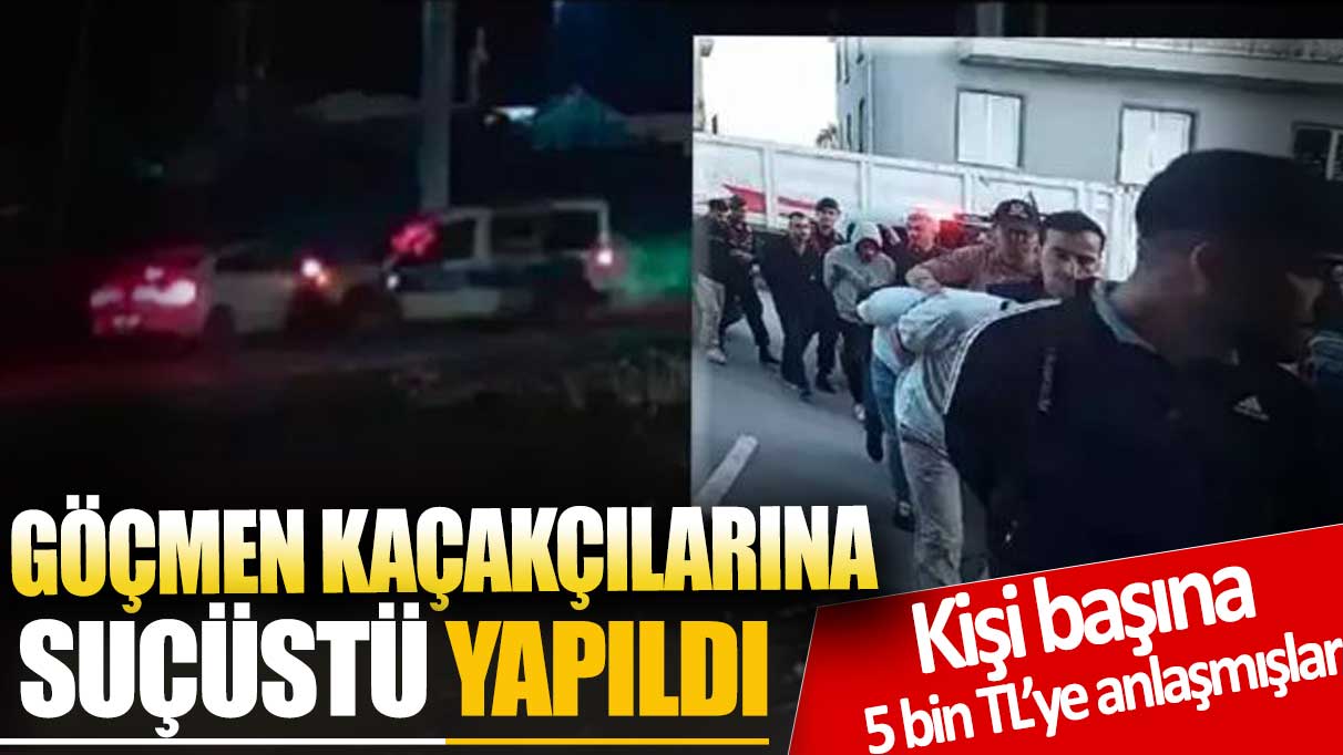 Göçmen kaçaklılarına suçüstü!