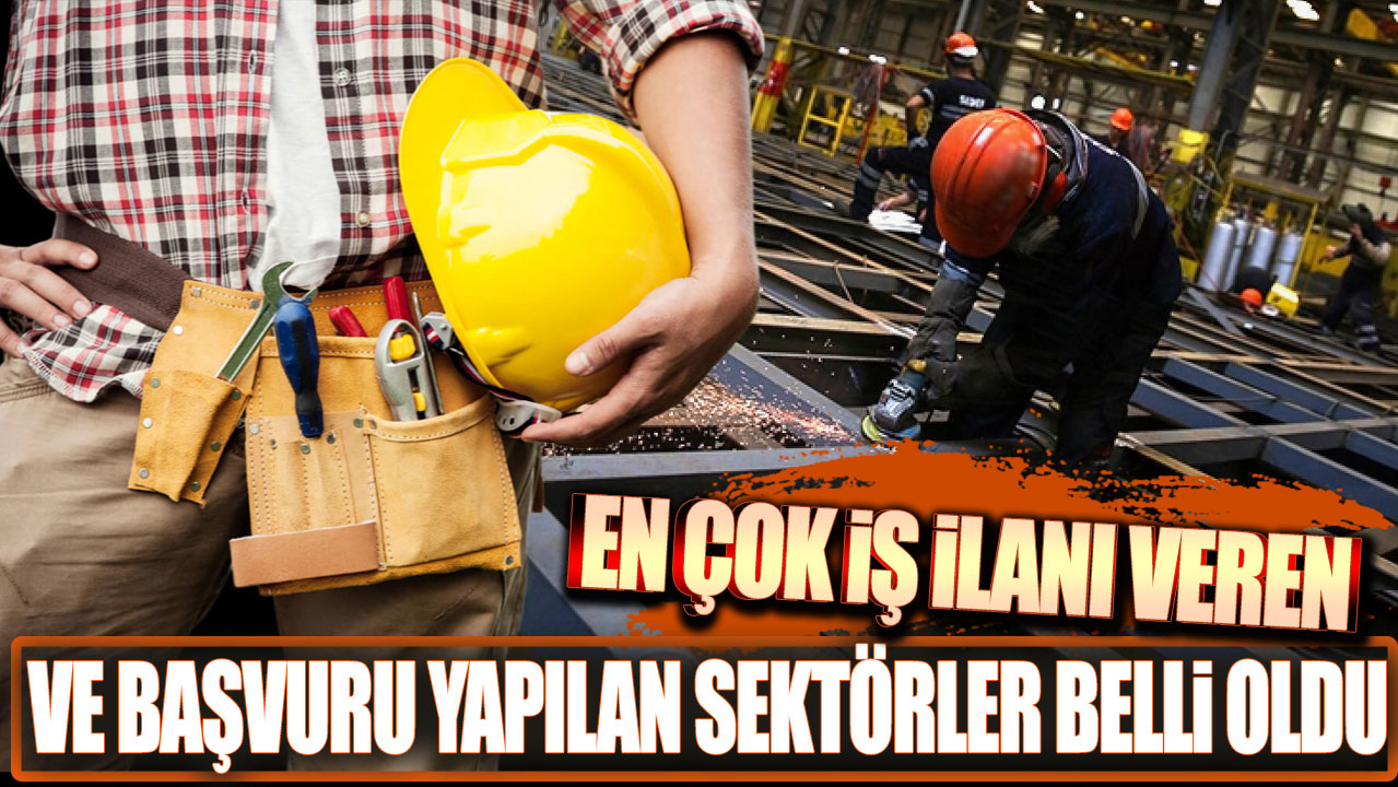 En çok iş ilanı veren ve başvuru yapılan sektörler belli oldu