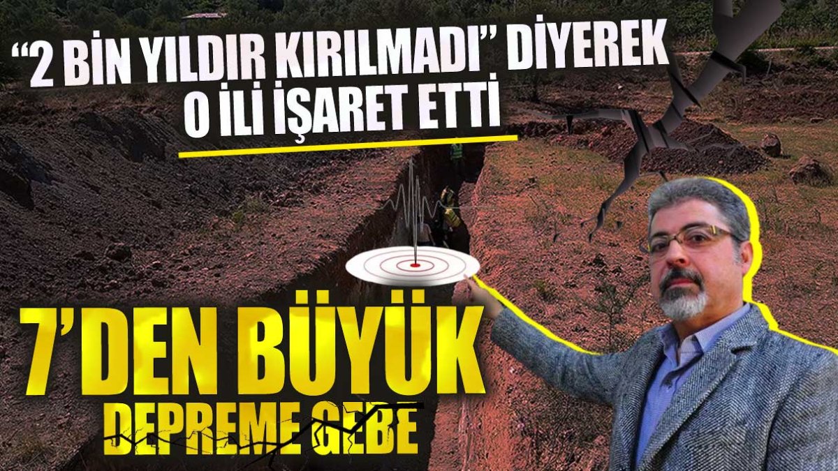 Prof. Dr. Hasan Sözbilir 2 bin yıldır kırılmadı diyerek o ili işaret etti! 7’den büyük depreme gebe