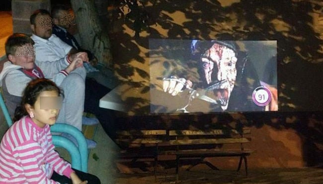 İmam, çocuklara camide korku filmi izlettirdi