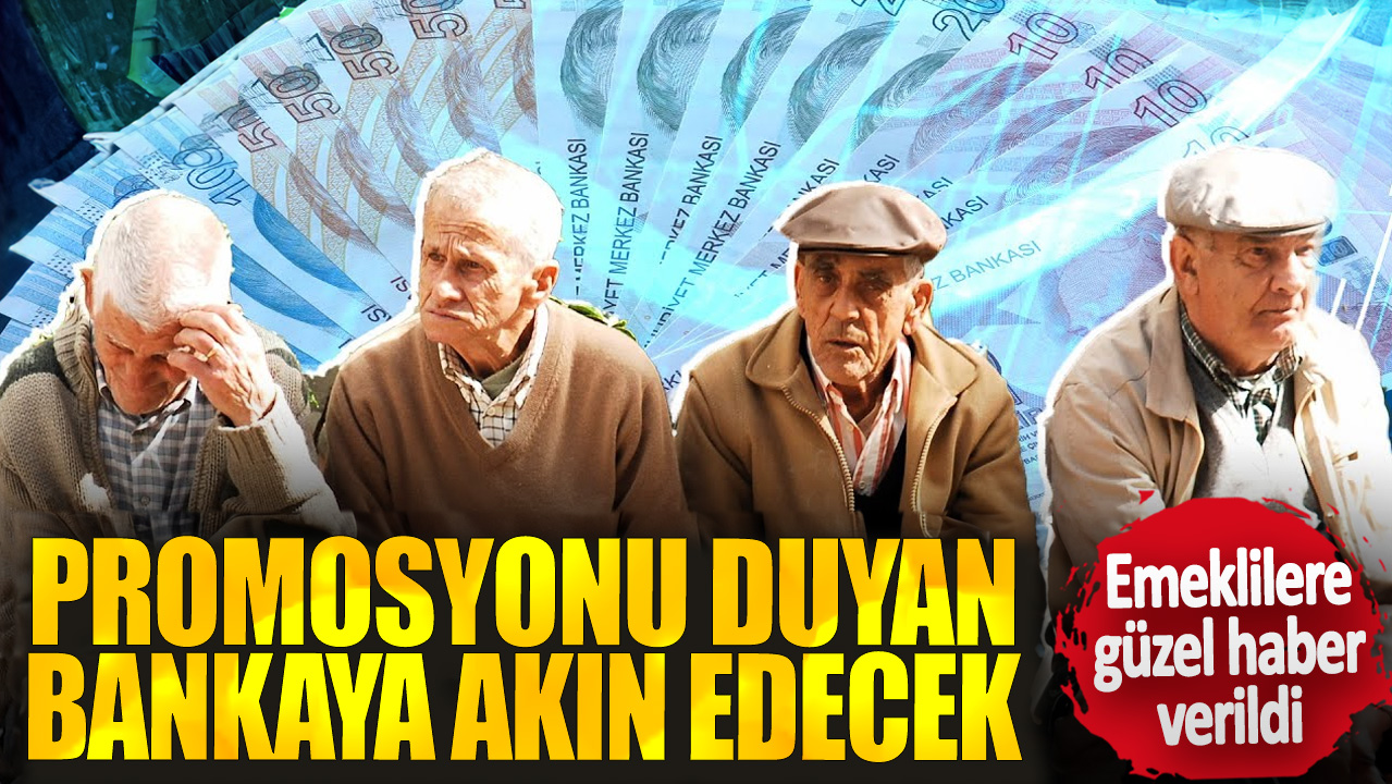 Emeklilere güzel haber verildi! Promosyonu duyan bankaya akın edecek