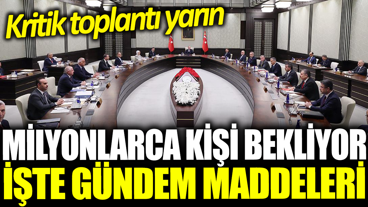 Cumhurbaşkanlığı Kabinesi yarın toplanıyor: İşte gündem maddeleri